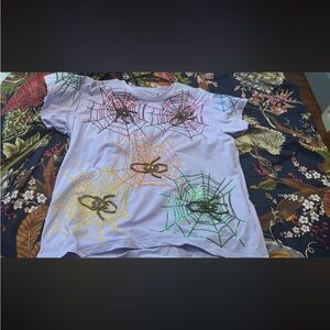 Queen of sparkles spider tee